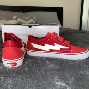 revenge x storm vans red velcro